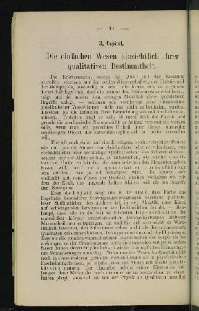 3. Capitel. Die einfachen Wesen hinsichtlich ihrer qualitativen Bestimmtheit
