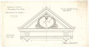 Pfann, Paul; München, Prinzregentenstr. 10; Haus Hartl - Ornament im Giebel (Ansicht)