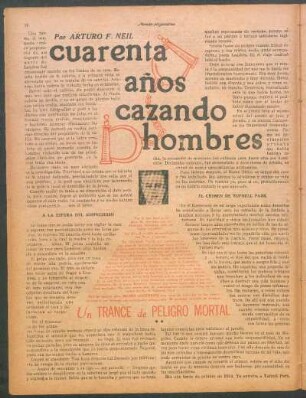 Cuarenta años cazando hombres