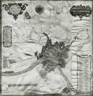 Plan der Alt- und Neustadt Dresden