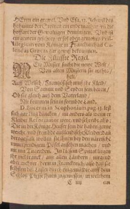Die Fünffte Regel.