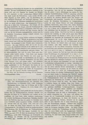 613-614 [Rezension] Bruggaier, Ludwig, Die Wahlkapitulationen der Bischöfe und Reichsfürsten von Eichstätt