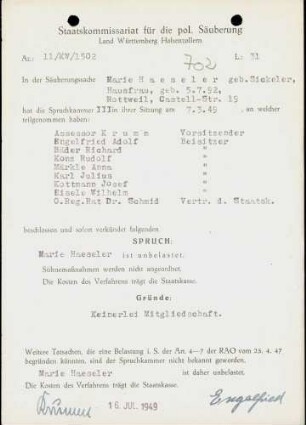 Haeseler, Marie