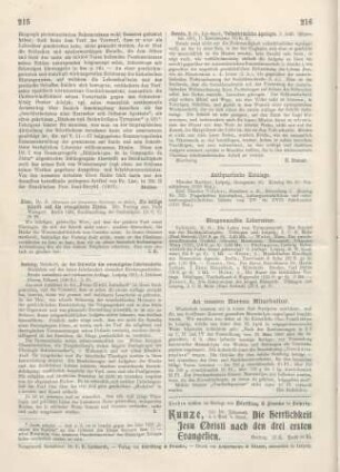 216 [Rezension] Steude, E. G., Volksthümliche Apologie; 2. Aufl.