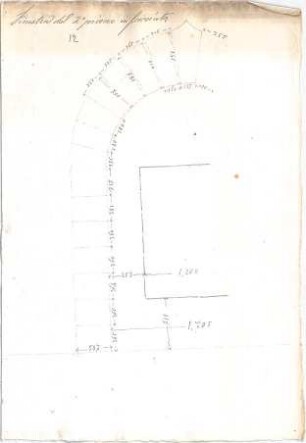 Voit, Johann Michael; Mappe mit Berechnungen und verschiedenen Skizzen - Fenster (Aufriss)