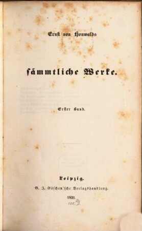 Sämmtliche Werke, 1