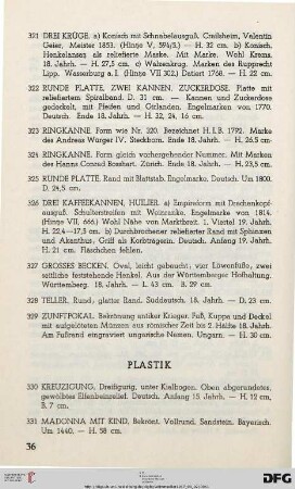 Plastik (Nr. 330-375)