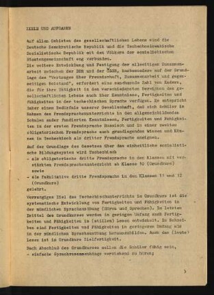 Ziele und Aufgaben