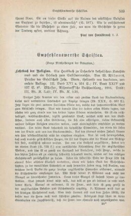 539-544 Empfehlenswerthe Schriften