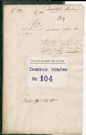 Galensches Aktivvermögen: Kapitalforderung an das Domkapitel in Trier