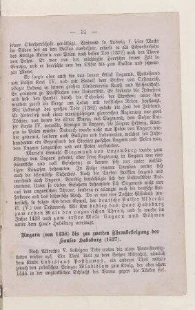 Ungarn (von 1438) bis zur zweiten Thronbesteigung des Hauses Habsburg (1527)