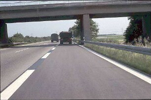 Ausfahrt Ost von Hauptfahrbahn Ost (Basel Richtung Karlsruhe: Brücke von Süden