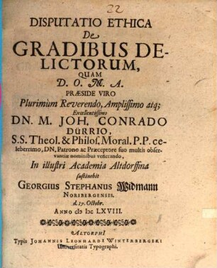 Disp. ethica de gradibus delictorum
