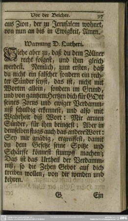 Warnung D. Lutheri