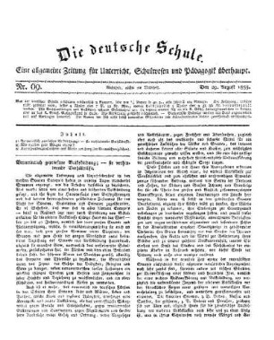 Vermeintlich gepriesene Volksbildung ; - sie verhindernde Verhältnisse