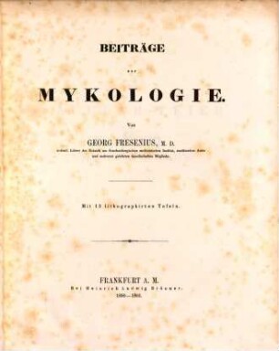 Beiträge zur Mykologie. 3