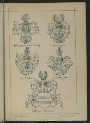 Sächsische Adelsfamilien und deren Wappen