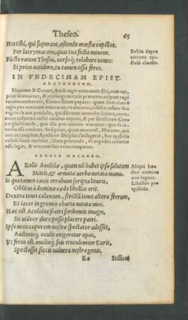 In Undecimam Epist. Argumentum.