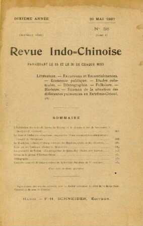 30 Mai 1907. No. 58.