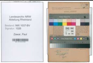 Entnazifizierung Paul Zawar , geb. 22.02.1892 (Postamtmann)
