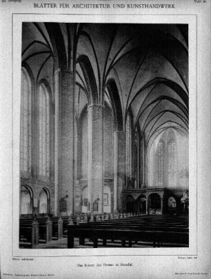 Tafel 26: Das Innere des Domes in Stendal
