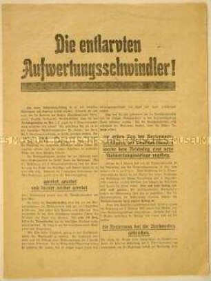 Sozialdemokratische Propagandaschrift zur Reichspräsidentenwahl 1925