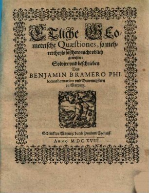 Etliche Geometrische Quaestiones