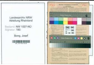 Entnazifizierung Josef Bong , geb. 31.08.1894 (Kaufmann)