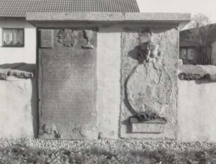 Grabplatte für Pastor Christian Gottlob Schmidt (gestorben 1778)
