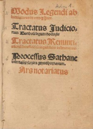 Modus Legendi abbreviaturas in utroque Jure