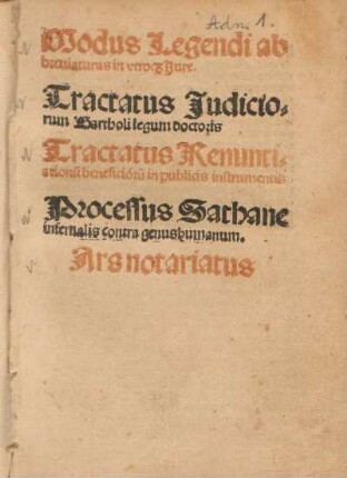 Modus Legendi abbreviaturas in utroque Jure