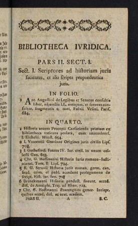 1-96, Bibliotheca Iuridica