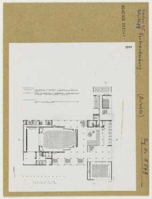 Grundriss des Kulturhauses. Neubrandenburg
