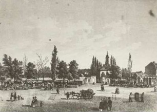 Dresden. Trödelmarkt am Platz vor dem alten Johannisfriedhof