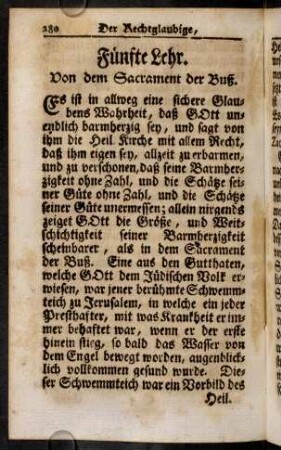 282-298, Fünfte Lehr. Von dem Sacrament der Busz