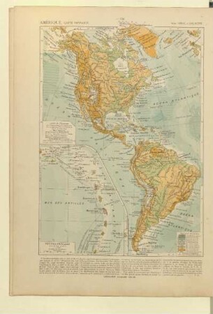 [Amérique. Carte physique], Petites Antilles