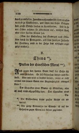 [V.] II. China Proben der chinesischen Moral.