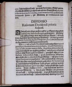 Defensio Rationum Decidendi prioris Responsi