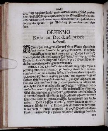 Defensio Rationum Decidendi prioris Responsi