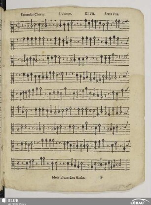 XLVII. Canzon noni toni. Secunda pars.