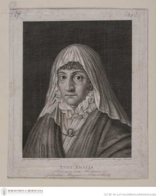 Porträt von Herzogin Anna Amalia von Sachsen-Weimar-Eisenach