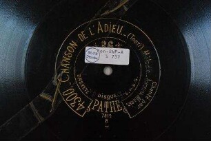 Chanson de l'adieu : melodie / (Tosti)
