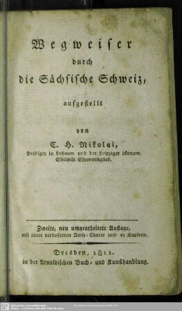 Wegweiser durch die Sächsische Schweiz