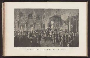 Eröffnung des Reichstages durch Kaiser Wilhelm II. am 23. Juni 1888
