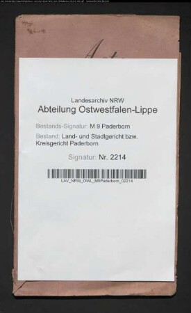 Erblasser: Kleinschmidt, Mathilde: