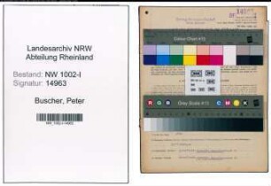 Entnazifizierung Peter Buscher, geb. 05.10.1889 (Buchhalter)