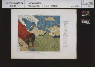 Geognostische Karte von Thüringen (auf Basis der Schliebenschen Karte)