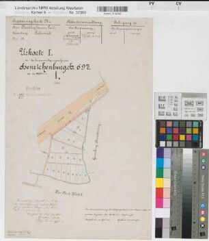 Henrichenburg (Castrop-Rauxel), Horneburg (Datteln), Zusammenlegung Henrichenburg, Urkarte I Suderwich Flur 1