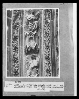 Südliches Westportal — Nördliche Archivolten — 1. Zone, 3. Archivolte: Engel