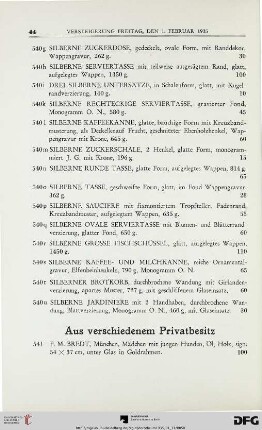 Aus verschiedenem Privatbesitz (Nr. 541-575)